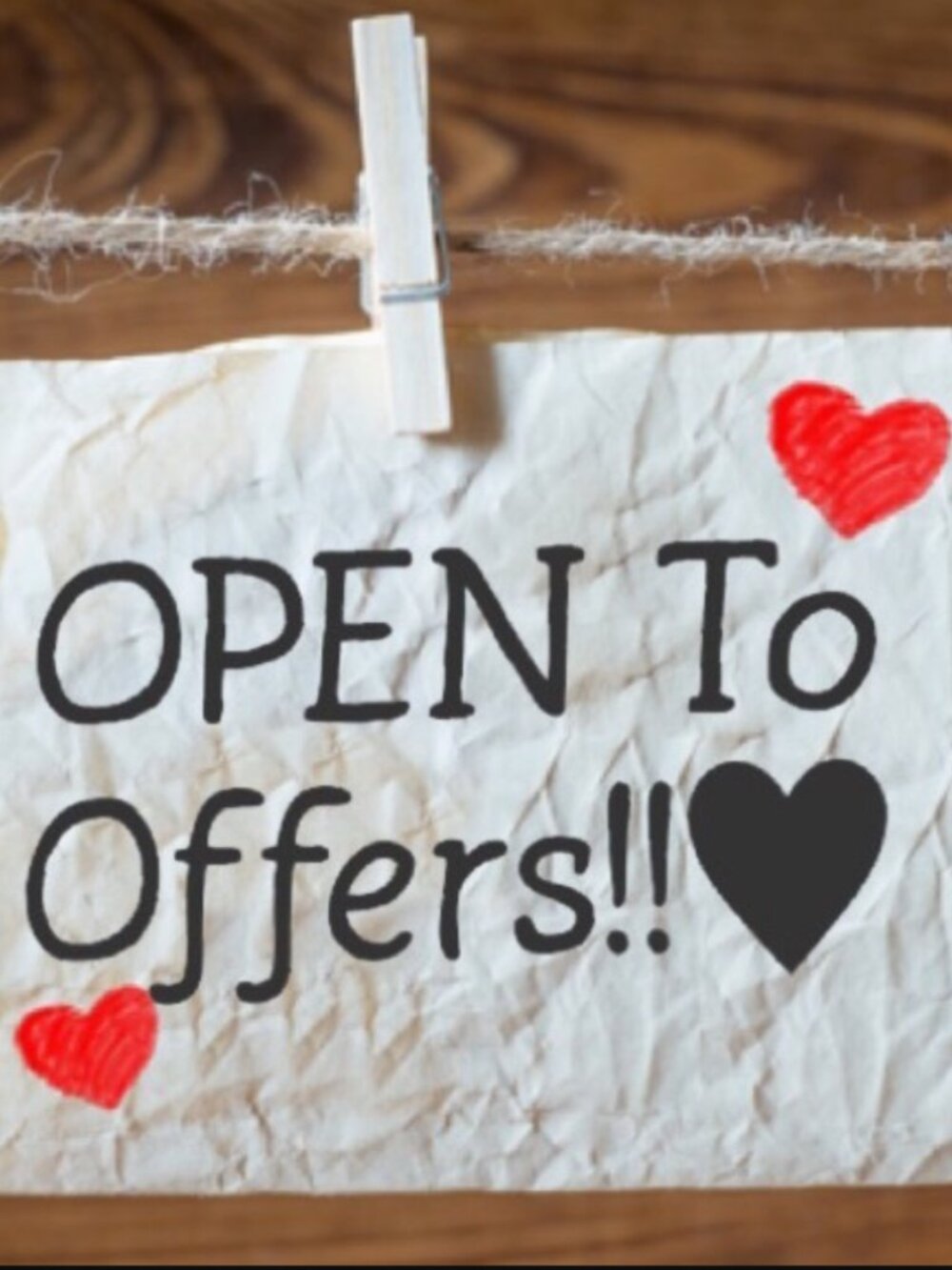 Don't be shy - hit me up with your offer